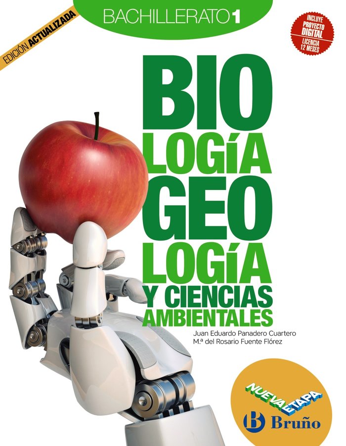 BIOLOGÍA, GEOLOGÍA Y CIENCIAS AMBIENTALES 1 BACHILLERATO NUEVA ETAPA BRUÑO EDICIÓN ACTUALIZADA