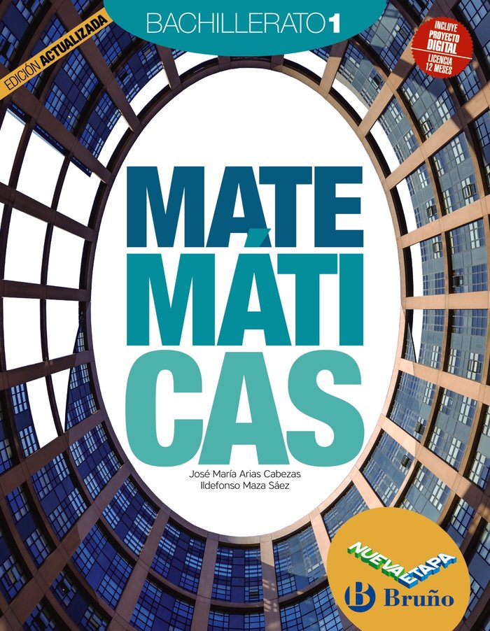 MATEMÁTICAS 1 BACHILLERATO NUEVA ETAPA BRUÑO EDICIÓN ACTUALIZADA