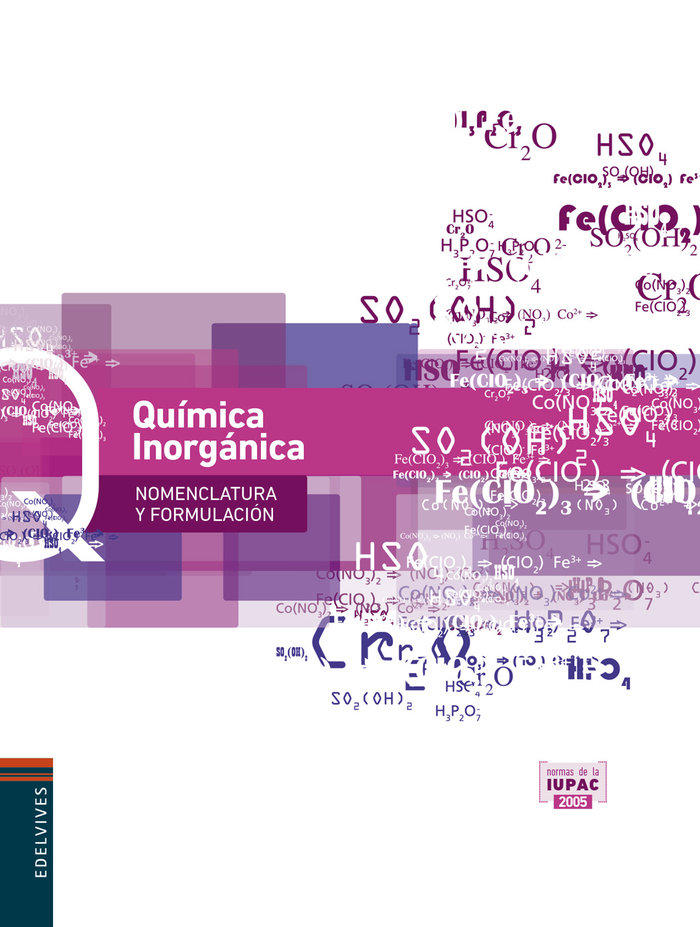 QUÍMICA INORGÁNICA. NOMENCLATURA Y FORMULACIÓN. NORMAS DE LA IUPAC