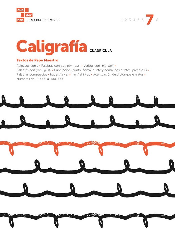 CUADERNO CALIGRAFIA 7 EP CUADRICULA 17