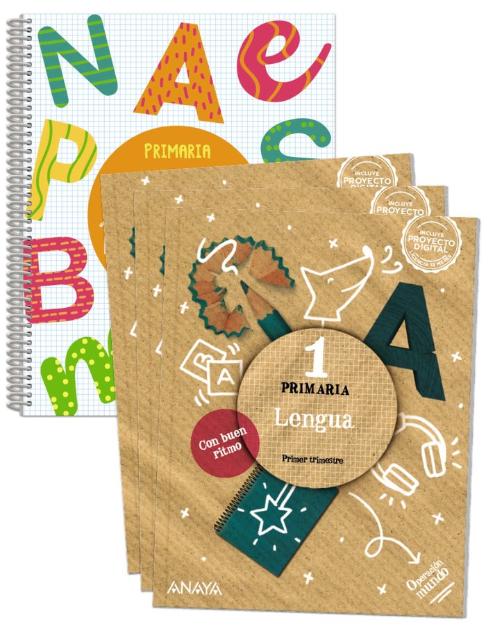 LENGUA 1. CON BUEN RITMO. CUADRÍCULA. (INCLUYE PUNTO DE LECTURA 1.). OPERACIÓN MUNDO - CON BUEN RITMO. PRIMARIA