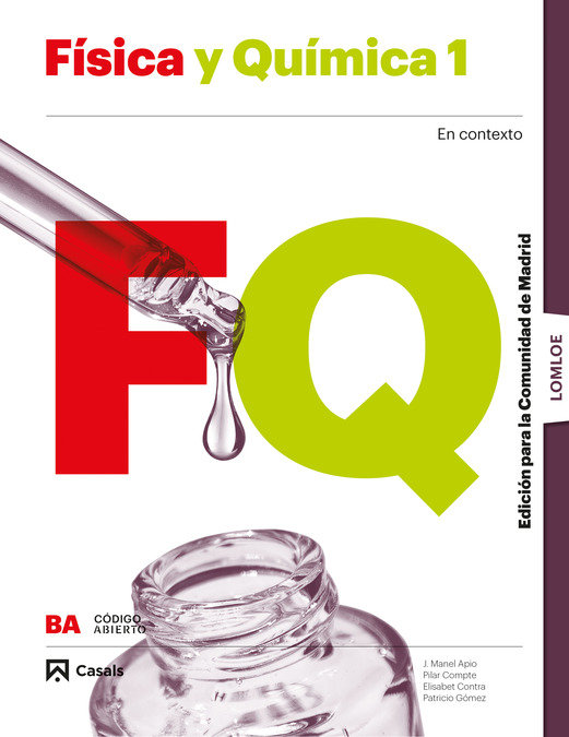 FISICA QUIMICA 1ºBACH MADRID 23 LOMLOE CODIGO ABIERTO
