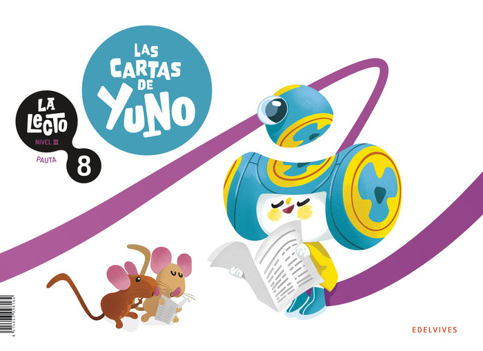 5 AÑOS - LA LECTO - NIVEL 3 CUAD 8 PAUTA LIGADA + LIBRO LECTURA