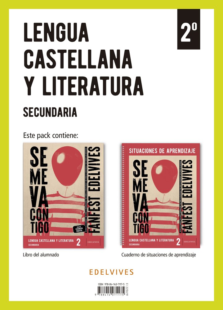 ESO 2 - LENGUA CASTELLANA Y LITERATURA + CUAD SITUACIONES APRENDIZAJE