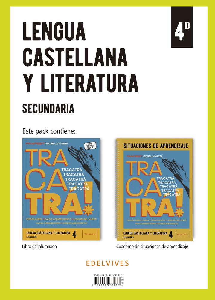 ESO 4 - LENGUA CASTELLANA Y LITERATURA + CUAD SITUACIONES APRENDIZAJE