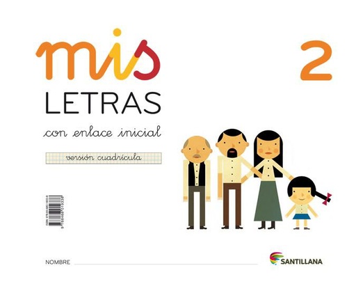 [9788468019338] MIS LETRAS 2 CUADRIC.(CUAD+CUENTOS) ED16
