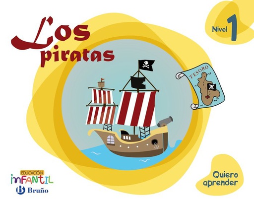 [9788469613719] 3 AÑOS - NIVEL 1 - LOS PIRATAS - QUIERO APRENDER