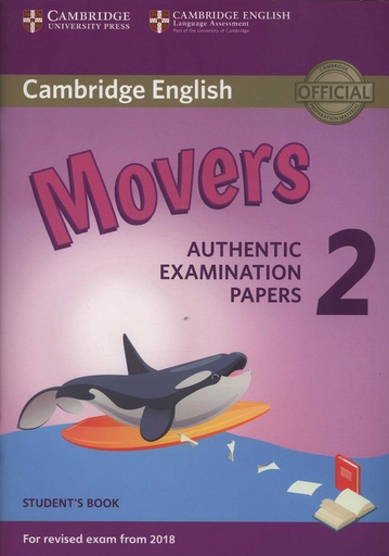 [9781316636244] CAMB,ENGLISH YOUNG LEARNERS 2 MOVERS ST 18 REVISED EXAMS