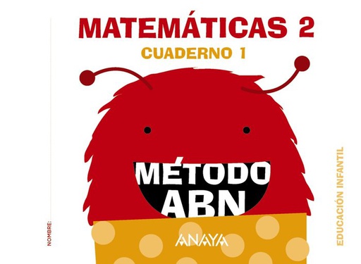[9788469814161] MATEMÁTICAS ABN. NIVEL 2. CUADERNO 1.