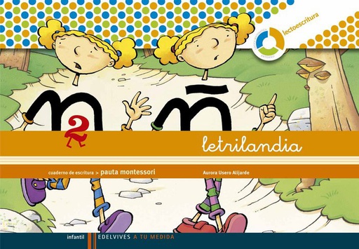 [9788426371409] EI - CUAD ESCRITURA 2 PAUTA ESPIRAL MONTESSORI - LETRILANDIA