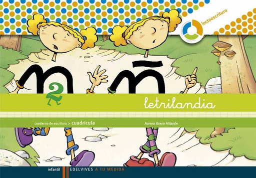 [9788426371461] EI - CUAD ESCRITURA 2 CUADRICULA ESPIRAL MONTESSORI - LETRILANDIA