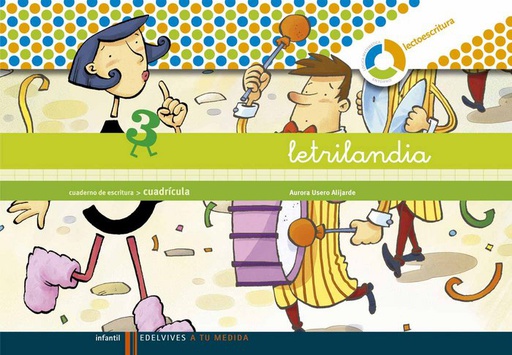 [9788426371478] CUADER. LETRILANDIA CUADRICULA 3 - ESPIRAL