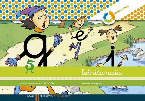[9788426371492] EI - CUAD ESCRITURA 5 CUADRICULA ESPIRAL MONTESSORI - LETRILANDIA