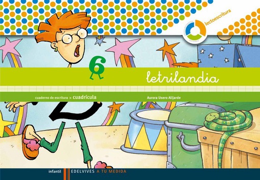 [9788426371508] EI - CUAD ESCRITURA 6 CUADRICULA ESPIRAL MONTESSORI - LETRILANDIA