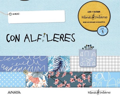 [9788469877142] 3 AÑOS - NIVEL I - HILANDO PALABRAS 1 - CON ALFILERES - LECTOESCRITURA