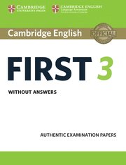 [9781108433723] CAMBRIDGE ENGLISH FIRST 3 ST WITHOUT ANSWERS