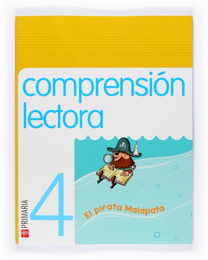 [9788467525922] 4º EP CUADERNO COMPRENSIÓN LECTORA 4-08 (EL PIRATA MALAPATA)