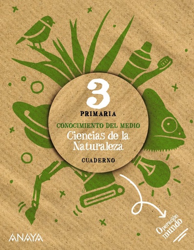 [9788414300077] CIENCIAS DE LA NATURALEZA 3. CUADERNO. OPERACIÓN MUNDO. PRIMARIA
