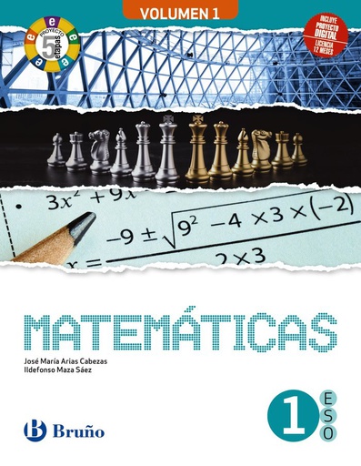 [9788469633090] MATEMÁTICAS 1 ESO 3 VOLÚMENES PROYECTO 5 ETAPAS