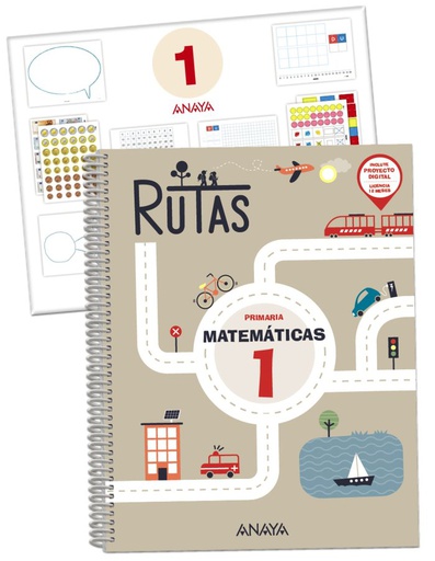 [9788469893463] MATEMÁTICAS 1. RUTAS. (INCLUYE MATERIAL MANIPULATIVO). PRIMARIA