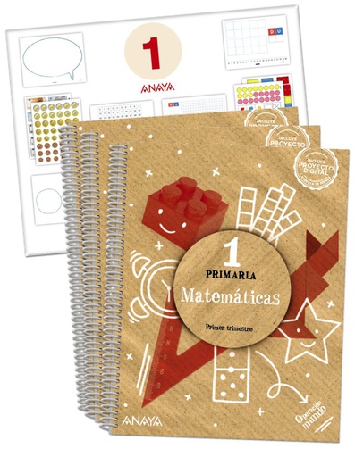 [9788469893517] MATEMÁTICAS 1. (INCLUYE MATERIAL MANIPULATIVO). OPERACIÓN MUNDO. PRIMARIA