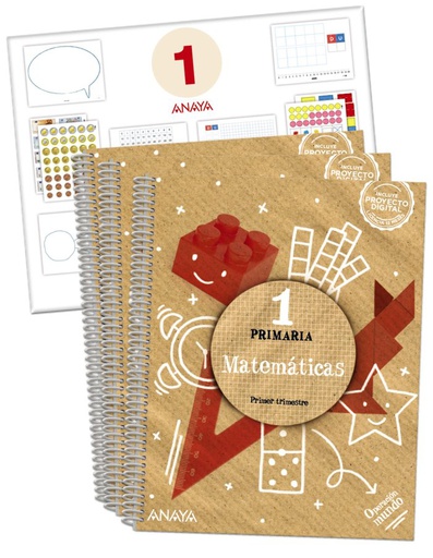 [9788469893609] MATEMÁTICAS 1. CUADRÍCULA. (INCLUYE MATERIAL MANIPULATIVO). OPERACIÓN MUNDO. PRIMARIA
