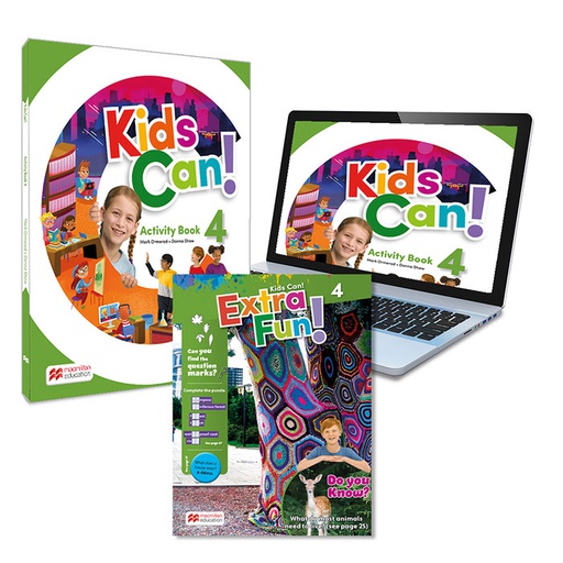 [9781380053145] EP 4 - KIDS CAN! 4 WB +EXTRAFUN EPK
