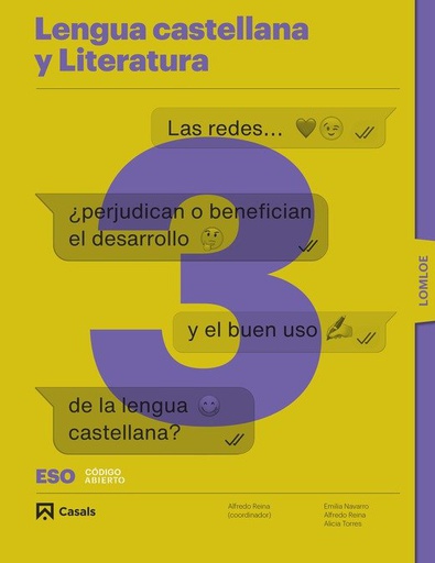 [9788421874165] LENGUA LITERATURA 3ºESO 22 LOMLOE CODIGO ABIERTO