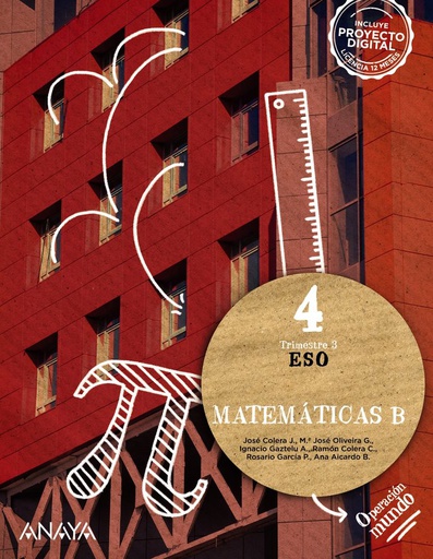 [9788414324998] MATEMÁTICAS B 4 - ESO - OPERACIÓN MUNDO