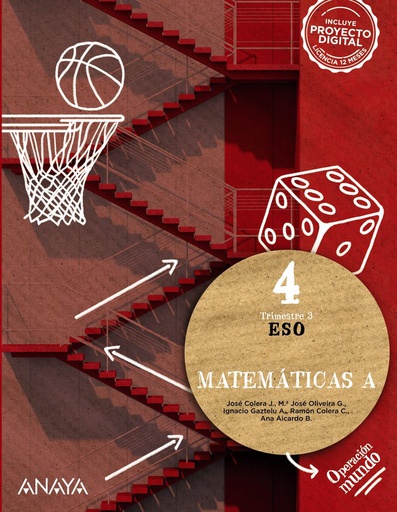 [9788414325513] MATEMÁTICAS A 4 - ESO - OPERACIÓN MUNDO