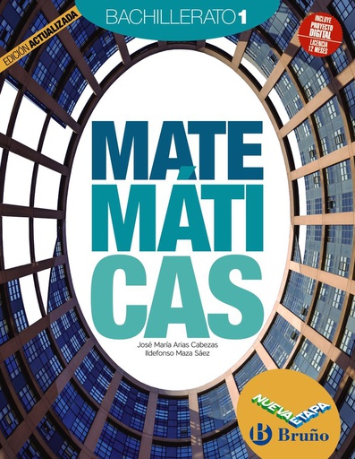 [9788469634561] MATEMÁTICAS 1 BACHILLERATO NUEVA ETAPA BRUÑO EDICIÓN ACTUALIZADA