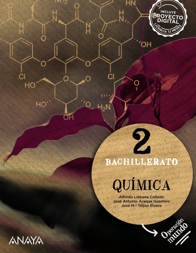 [9788414329955] QUÍMICA 2 - 2º BACH - OPERACIÓN MUNDO