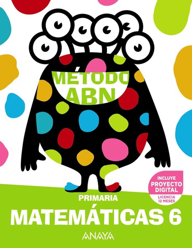 [9788414322697] MATEMÁTICAS ABN 6 - EPR - MÉTODO ABN