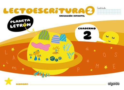[9788491899594] PLANETA LETRÓN. LECTOESCRITURA. NIVEL 2. CUADERNO 2. CUADRÍCULA