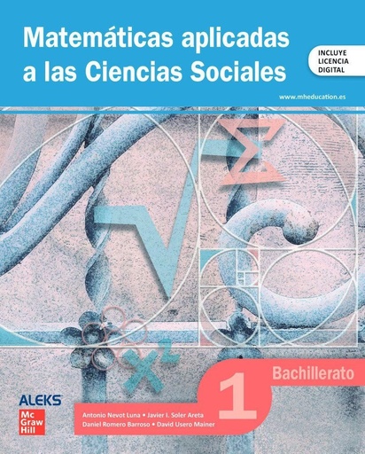 [9788448650049] MATEMÁTICAS CCSS + ALEKS 1 BACHILLERATO