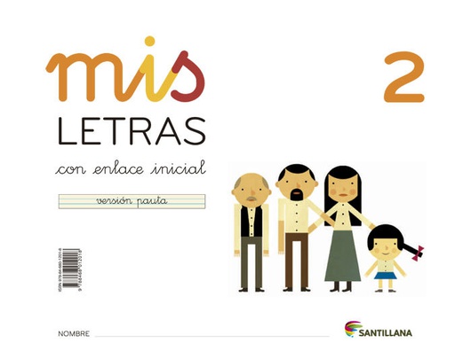 [9788468012018] MIS LETRAS 2 (CUAD+CUENTO) ED13