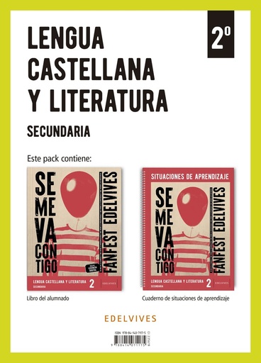[9788414071175] ESO 2 - LENGUA CASTELLANA Y LITERATURA + CUAD SITUACIONES APRENDIZAJE